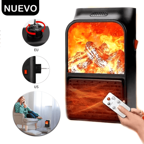 Mini Calefactor Eléctrico Volcán – Calor instantáneo y diseño elegante