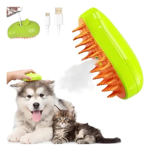 Cepillo De Vapor Para Gatos y Perros 3 En 1