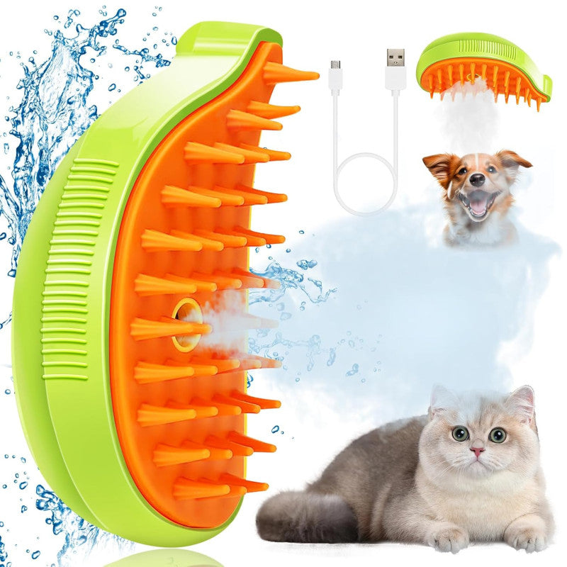 Cepillo De Vapor Para Gatos y Perros 3 En 1