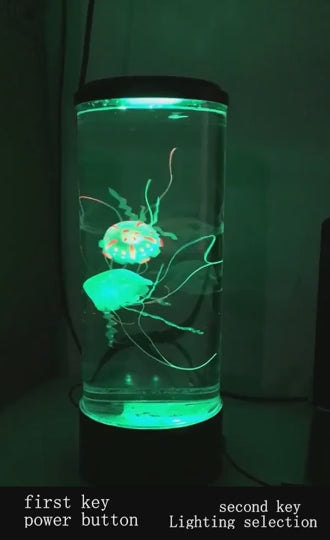 Lámpara de medusas flotantes y luces LED